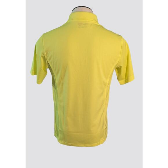 NEW FILA Mens 100% Polyester Yellow Golf Polo Shirt Size Small 40 - Picture 3 of 7